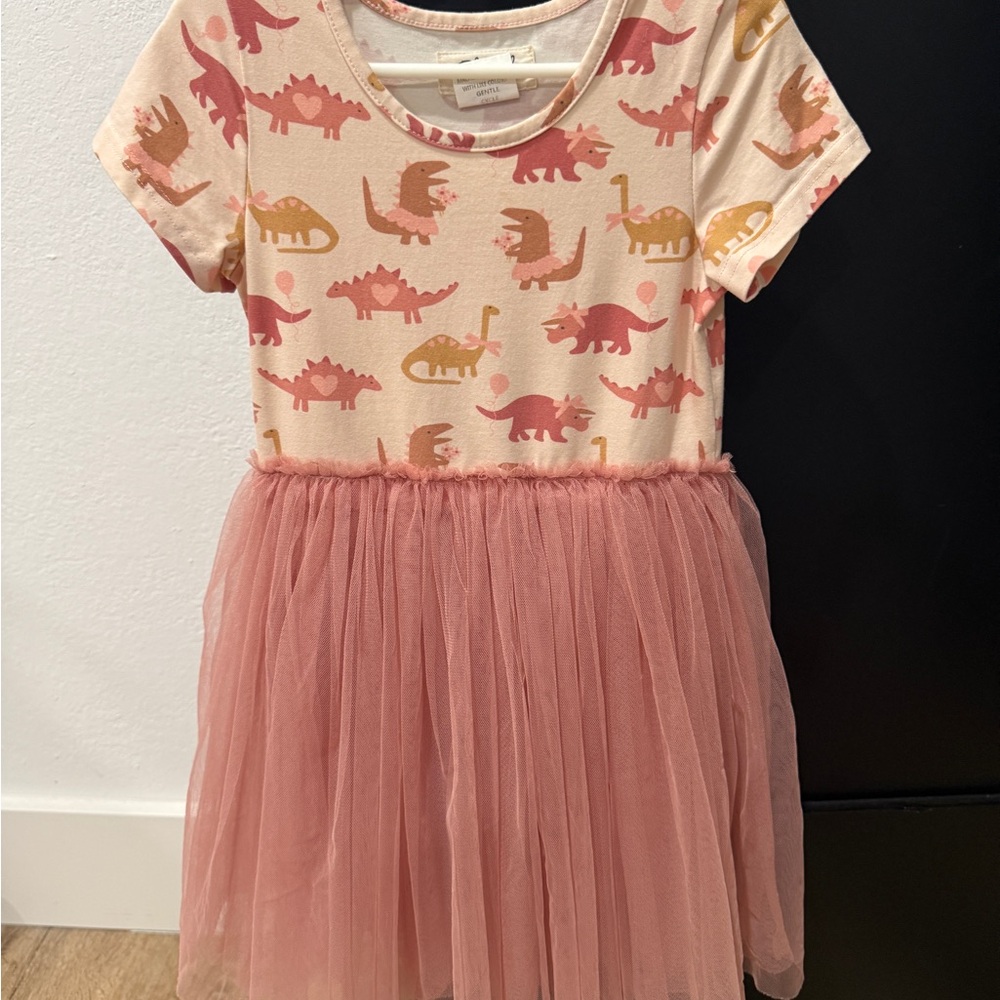 Taylor Joelle Pink Dinosaur Dress
